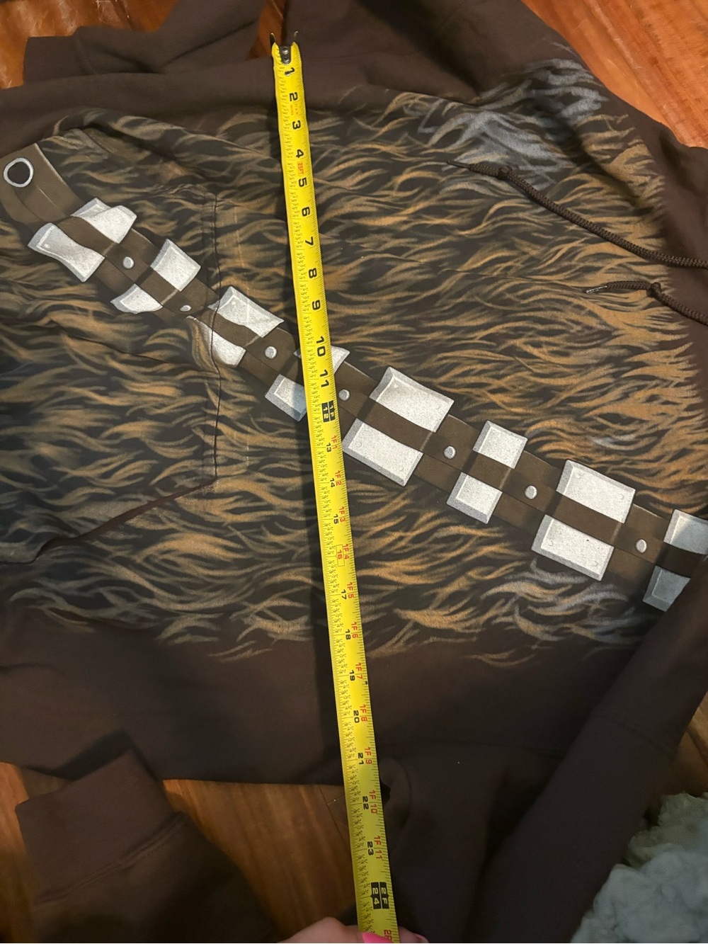 Disney Parks Star Wars Chewbacca Costume Hoodie XL Brown Pullover Wookiee - Picture 3 of 6